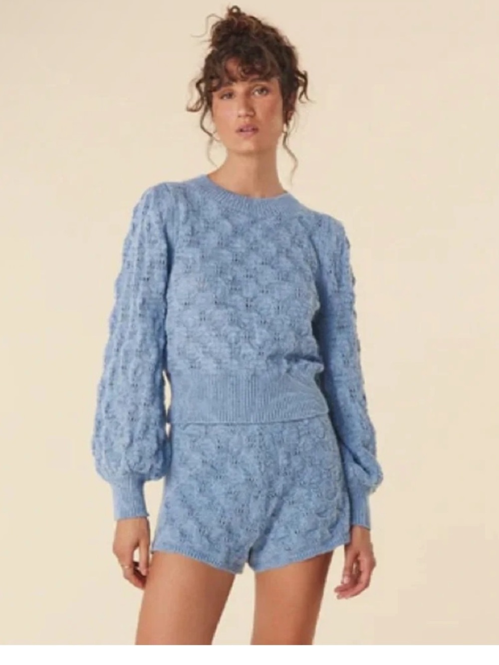 NWT 🆓 Shipping! SPELL Bonfire Knit Jumper Sky Blue Size Large